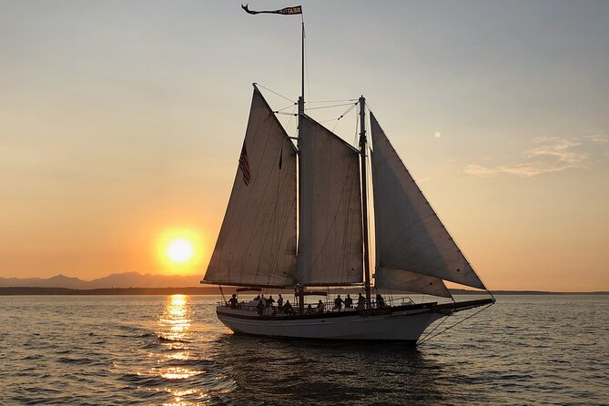 Evening Colors Sunset Sail Tour in Seattle - Olympic Mountains and the Elliott Bay Harbor Angle