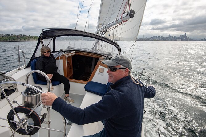 Guided Seattle Sailing Adventure from Bainbridge Island - Sails Up on Puget Sound: Seattle Skyline and the Peak Watch
