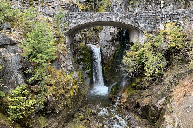 Mt. Rainier highlights - old forest, falls and glaciers - Winter and spring snowshoeing (Nov–Jun): same sites, different gear and pacing