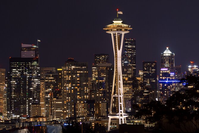 Seattle Enchanting Night Tour with Space Needle and Skywheel - Seattle Night Views, without the Driving Stress