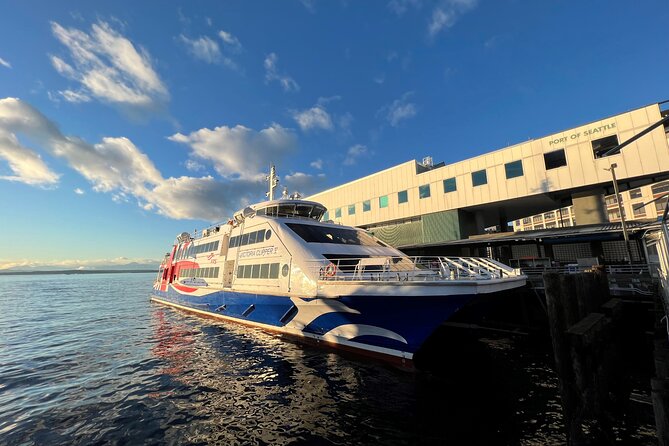 Seattle, WA to Victoria, BC High-Speed Passenger Ferry: ONE-WAY - Arriving at Belleville Terminal and Starting Your Victoria Day